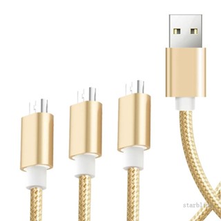 Star 1 USB A 2 0 to 3 Micro USB สายชาร์จ สายเคเบิล สําหรับชาร์จโทรศัพท์