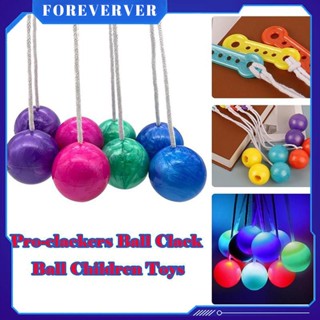 ใหม่ Led Lato Latto Ball Lights Viral Toys Old School Toys Games Bola Tek Etek Bounce Ball Click Clack Ball Decompression Bump Ball fore