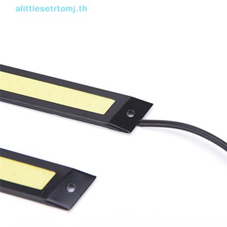 Alittlese ไฟตัดหมอก Led COB รูปตัว U กันน้ํา สําหรับรถยนต์ 2 ชิ้น