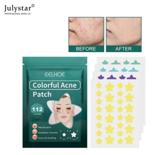 JULYSTAR Eelhoe 112pcs Waterproof Acne Patch Blemish Treatment Skin Care Acne Repair Oxidation Acne ดาวสิว