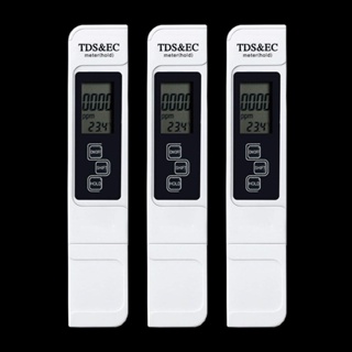 เครื่องวัดความบริสุทธิ์น้ําดิจิทัล Tds และ EC 3 ชิ้น