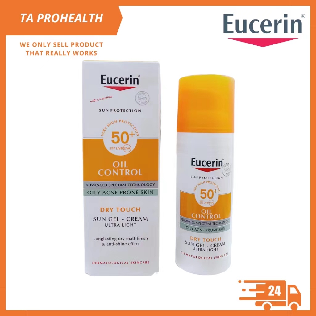 Eucerin Oil Control Dry Touch Oil Acne Skin SPF50 + 50ml ครีมกันแดดครีมกันแดดครีมกันแดดเจล