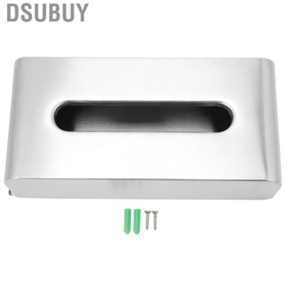 Dsubuy Wall Mounted Tissue Box Easy To Install 304 Stainless Steel Holder for Dining Table