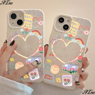 เคสโทรศัพท์มือถือ แบบนิ่ม กันกระแทก ลายดอกไม้ หน้ายิ้ม สําหรับ Apple Iphone 13 8max 12714pro11