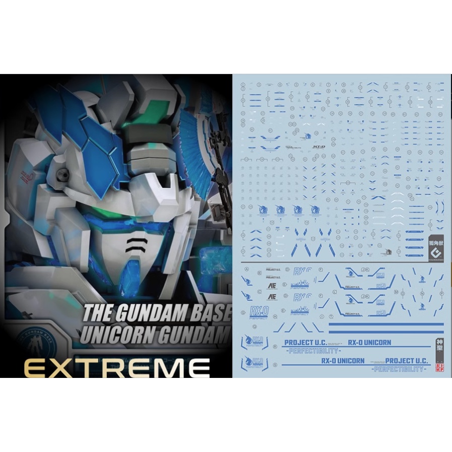 EVO RG PERFECTIBILITY UNICORN ROBOT  water slide decal