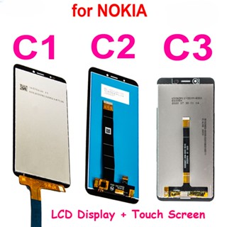 หน้าจอสัมผัส LCD ดิจิไทเซอร์ สําหรับ Nokia C1 C2 C3 Nokia C1 LCD Nokia C2 Nokia C3