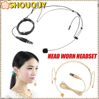 Shououy ชุดหูฟัง แบบสวมศีรษะ สําหรับเครื่องส่งสัญญาณ XLR 4 Pin