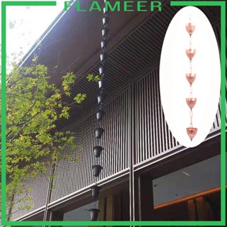 [Flameer] สายโซ่โลหะ กันฝน สําหรับรางน้ํา หลังคาบ้าน สวน