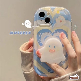 เคสป้องกันโทรศัพท์มือถือ แบบนิ่ม ลายการ์ตูนผี มีป็อบอัพ สําหรับ Realme 10 C35 C33 C31 C30 C25Y C21Y C25 C25s C20 C17 C15 C12 C11 7 9i 5 5s 5i 6i Narzo 50A Prime 50i