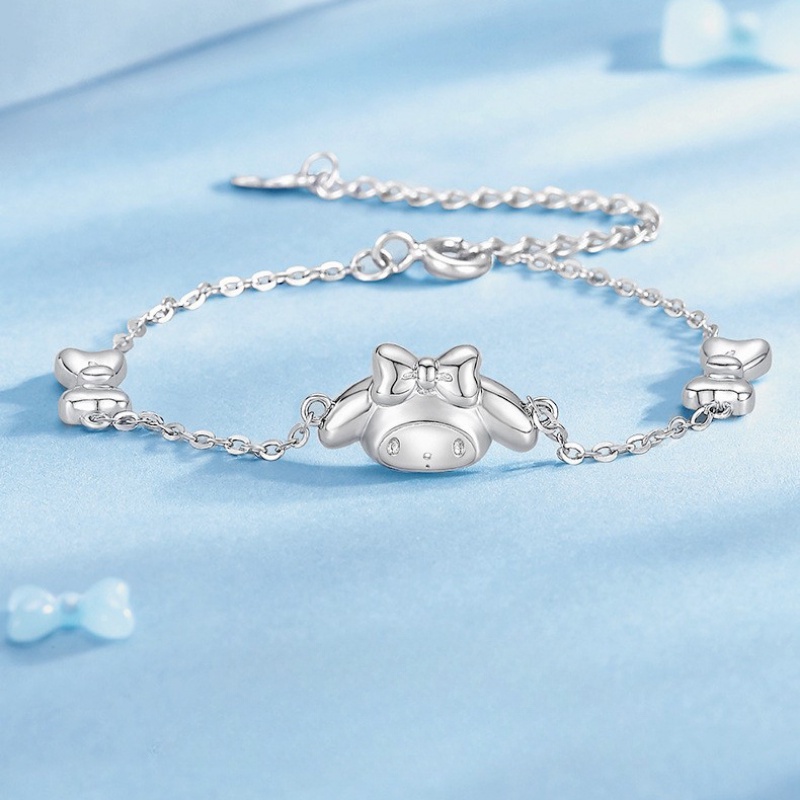 Cartoon Cute Little Rabbit Bracelet Girl's New INS Small Crowd Design Sense Melody Bracelet Girl Gives Girlfriend Birthday Gift Jewelry