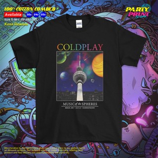 เสื้อยืดแขนสั้นคอกลมเสื้อยืด พิมพ์ลายวง Berlin I Coldplay สําหรับผู้ชาย 35Cotton 100%  [S-5XL]