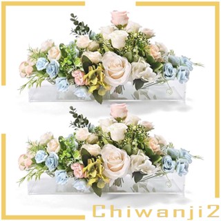 [Chiwanji2] แจกันดอกไม้อะคริลิค ทรงสี่เหลี่ยม สําหรับตั้งโต๊ะ สํานักงาน