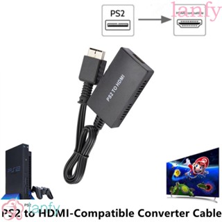 Lanfy ตัวแปลงสัญญาณ PS2 เป็น HDMI อินพุต HDMI PS2 Ypbpr ความคมชัดสูง สําหรับโปรเจคเตอร์ HD TV HD TV