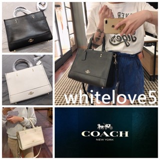 Dempsey Carryall Tote Bag 1959 หนังแท้ ผู้หญิง กระเป๋าถือ COAC H กระเป๋าสะพายข้าง