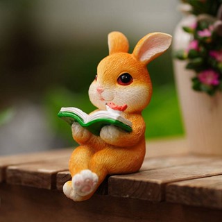 Cartoon Cute Rabbit Table Sitting Decoration Flower Gardening B &amp; B Balcony Micro Landscape Pot Decorative Animal Landscape UBzw