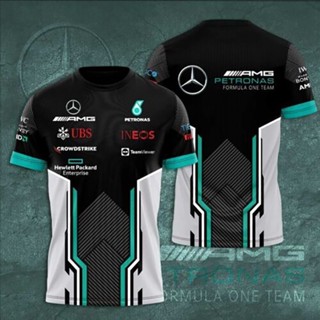 ฮอต!! เสื้อยืดแขนสั้น พิมพ์ลาย 3D AOP Mercedes F1 Petronas Racing แฟชั่นฤดูร้อน สําหรับเด็กผู้ชาย และเด็กผู้หญิง