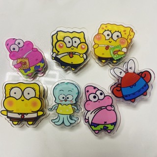 [จัดส่งด่วน 24 ชั่วโมง] พร้อมส่ง คลิปอะคริลิค ลายการ์ตูนอนิเมะ SpongeBob SquarePants อเนกประสงค์ สําหรับหนีบกระดาษโน้ต