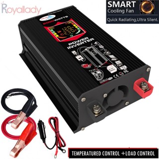 #ROYALLADY#Power อินเวอร์เตอร์ DC 12V ถึง AC 110V คู่ USB ป้องกันการโอเวอร์โหลดฟิวส์ภายใน