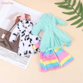 Cooltoy ขายดี เสื้อโค้ทตุ๊กตา ผ้ากํามะหยี่ขนนิ่ม ขนาด 27-29 ซม. สําหรับเด็กผู้หญิง 1 ชิ้น