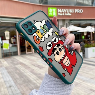 เคสซิลิโคนใส ขอบสี่เหลี่ยม กันกระแทก ลายการ์ตูนชินจัง สําหรับ OPPO A15 A15s A35 4G