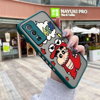 เคสโทรศัพท์มือถือ ซิลิโคน ใส กันกระแทก ลายการ์ตูนชินจัง สําหรับ VIVO Y76 5G Y76s Y74s 5G