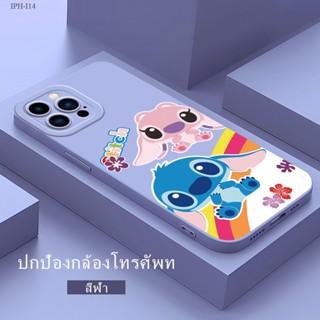 IPhone 14 13 Pro Max Plus เข้ากันได้ เคสไอโฟน สำหรับ Cartoon Stitch  เคส เคสโทรศัพท์