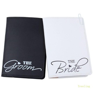 Treeling Bride Groom Married ซองใส่หนังสือเดินทาง บัตรประชาชน สําหรับจัดระเบียบงานแต่งงาน