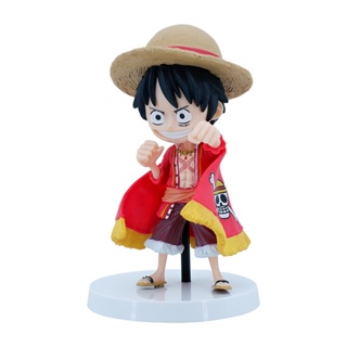 โมเดลฟิกเกอร์ อนิเมะ One Piece Luffy ครบรอบ 15 ปี แฮนด์เมด สีแดง