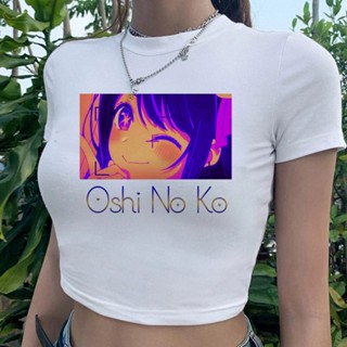 เสื้อครอปท็อป Oshi No Ko gothic cyber y2k yk2 90s สําหรับผู้หญิง