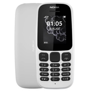 Nokia 105 ใหม่ แบตเตอรี่ 1.77 นิ้ว 4MB 800mah สแตนด์บายนานมาก พร้อมไฟฉาย 2G สําหรับเล่นเกม วิทยุ