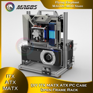 Mod ITX MATX เคส PC อลูมิเนียม เปิดกรอบได้ สร้างสรรค์ สําหรับเล่นเกมคอมพิวเตอร์ DIY