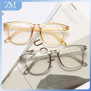 【ZM Glasses】แว่นตาสายตาสั้น ทรงกลม ป้องกันแสงสีฟ้า เกรด -0 100 150 200 250 300 350 400 แฟชั่นสไตล์เกาหลี สําหรับผู้หญิง นักเรียน 089