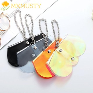 Mxmusty เคสแว่นตากันแดด PVC แบบใส แบบพกพา สไตล์เกาหลี สําหรับกลางแจ้ง