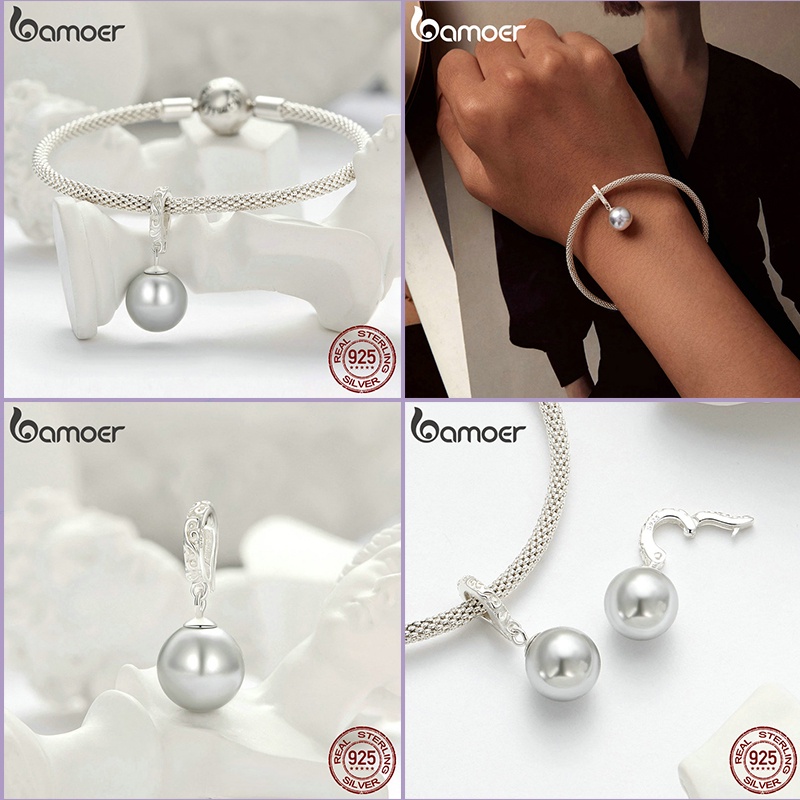 Bamoer خرز فضة 925 زهور — صورة 2