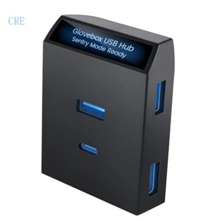 Cre พอร์ตฮับ USB 4 In 1 ชาร์จเร็ว สําหรับโมเดล 3 Y