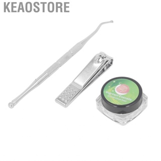 Keaostore Toenail Correction Tool Kit  Compact Strips C Shaped with Storage Box for Reducing