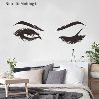 [NutriliteMelting1] สติกเกอร์ติดผนัง ลายขนตาสวยเซ็กซี่ สําหรับตกแต่งห้องนั่งเล่น
 [TH]