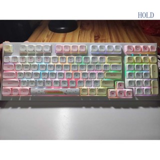 Ace ชุดปุ่มกดคีย์บอร์ด ธีม XDA PBT สีมาการอง 146 คีย์ สําหรับ MX Cherry