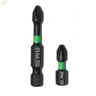 【VARSTR】Screwdriver 25mm Alloy Steel Cross Impact Magnetic PH2 Small Size Non-Slip Bits