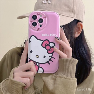 เคสป้องกันโทรศัพท์มือถือ แบบนิ่ม ลายการ์ตูนคิตตี้ สําหรับ iPhone x xr xsmax 13 11 12 14Promax 6 7 8plus