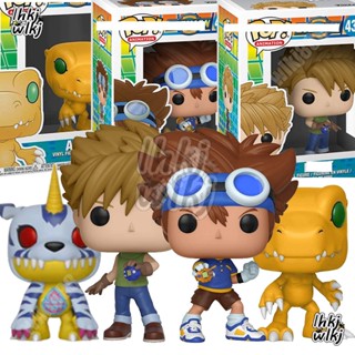 โมเดลตุ๊กตาฟิกเกอร์ Digimon Adventure Funko POP Yagami Taichi Ishida Yamato Gabumon Agumon Pikachu Eevee Bulbasaur Charmander Anime Articulado ของเล่นสําหรับเด็ก