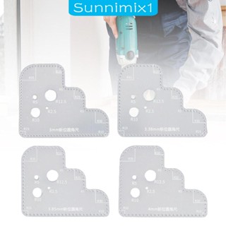 [Sunnimix1] ไม้บรรทัดอะคริลิค ทรงกลม สําหรับจัดตําแหน่งเครื่องหนัง