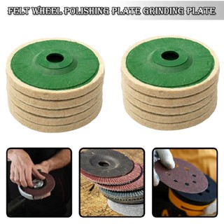 New 10pcs 4" Wool Buffing Polishing Angle Grinder Wheel Felt Pad Buffer Disc