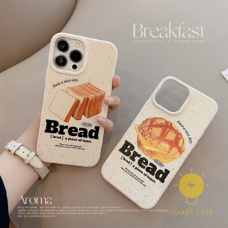 For เคสไอโฟน 14 Pro Max [Bread Toast Style Sweet] เคส Phone Case For iPhone 14 Pro Max Plus 13 12 Mini 11 X XS Max XR SE 8 7 For เคสไอโฟน11 Ins Korean Style Retro Classic Couple Shockproof Protective TPU Cover Shell