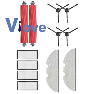 อะไหล่ไส้กรองฝุ่น แปรงหลัก แปรงข้าง แบบเปลี่ยน สําหรับหุ่นยนต์ดูดฝุ่น Xiaomi Roborock Q7 Max Q7 Max+ Q7 Plus T8