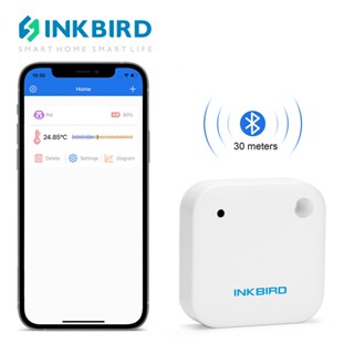 Inkbird IBS-TH2 เครื่องวัดอุณหภูมิความชื้น บลูทูธ เทอร์โมมิเตอร์ ไฮโกรมิเตอร์ บันทึกข้อมูล