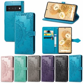 เคสโทรศัพท์มือถือหนัง แบบฝาพับ ลายนูน สําหรับ Google 7pro 7 7A 6pro 6 6A 5 5xl