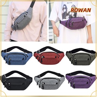 ❈ROWAN❈ Waterproof Waist Bum Bags Travel Money Belt Fanny Pack Crossbody Men Women Canvas Sports Bag Pouch Wallet/Multicolor