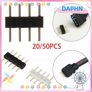 DAPHS อะแดปเตอร์ปลั๊กไฟ Led ทองแดง สําหรับ Rgb 3528 5050 Smd 4Pin 5Pin 20 50 ชิ้น