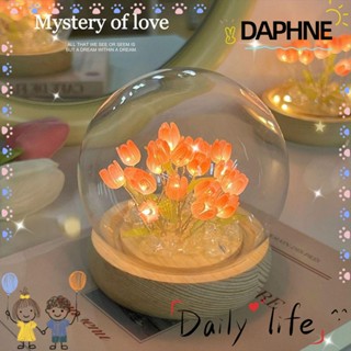 DAPHNE โคมไฟตั้งโต๊ะ รูปดอกทิวลิป แฮนด์เมด ของขวัญ สําหรับตกแต่ง